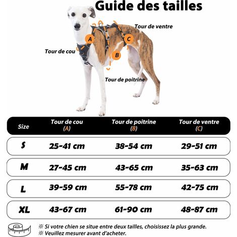 Harnais Anti-Fugue pour Chien Réglable et Réfléchissant, Confortable et Respirant pour Promenades en Sécurité, Taille Ajustable (1/5)