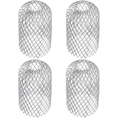 pair 4 Pièces pour Gouttière D’Environ Filtres De Gouttière Grille Grillage Stop Feuille Crépine Pare Feuille Cache Gouttière Acier Inoxydable 8 x 15 cm-Fei Yu (1/5)