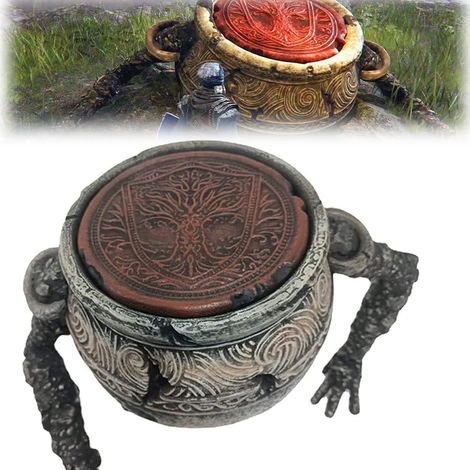 Figurines de bureau en résine représentant des personnages de jeux vidéo mystérieux, idéales pour la décoration intérieure et les collectionneurs. Cadeau parfait pour les passionnés de jeux vidéo. (1/5)