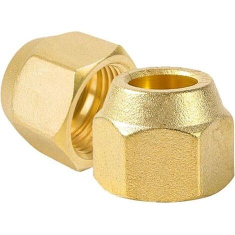 Pair Écrou de raccordement 5/8\" pour conduite de réfrigérant 5/8\" pour climatisation, climatisation, climatisation, écrou-raccord fendu, tube de 5/8\" pour le montage de climatiseurs split (1/5)