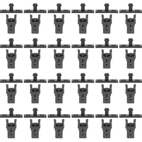 1 jeu de fixations pour interrupteur de poubelle à poussoir, verrou de sécurité et boucle-2.20X1.20X0.60CM-Black