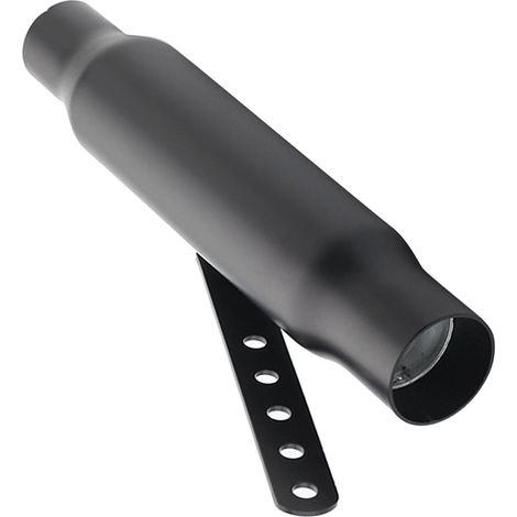 Silencieux d'échappement moto en acier inoxydable, réducteur de bruit universel type A noir pour motocyclette (1/5)