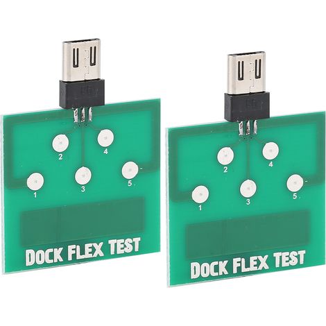 Lot de 2 connecteurs de charge portables professionnels verts pour téléphones portables, carte de test micro, outil de réparation pour Android (1/5)