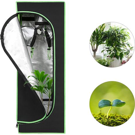 Wolketon Armario de cultivo interior con tela Oxford 600D resistente, ignífuga y antidesgarro 40x40x120cm (1/5)