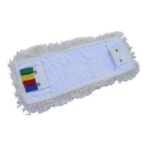 Frange coton languette et poche 40cm