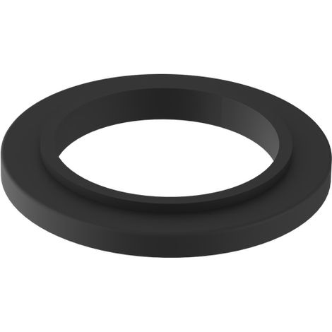 Plaque de base ULTRAMIX sous le mitigeur, noir mat