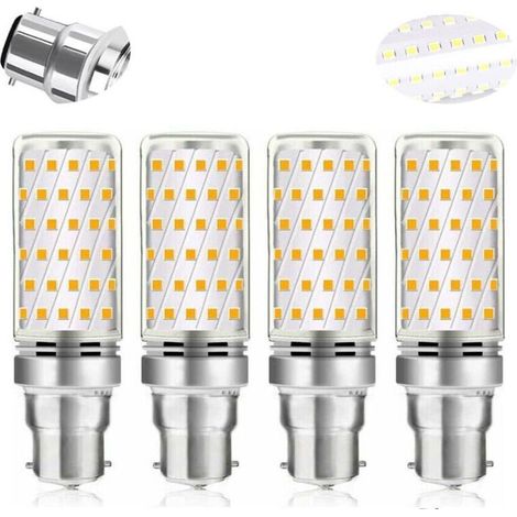 Ampoule LED Mais B22 16W Blanc Froid 6000K,Betterlife 1600LM, Équivalent Halogène B22 100W-120W, AC 230V, Ampoule B22 pour Garage/Studio, non-dimmable, lot de 4 [Classe énergétique A] zhuoxuan (1/5)