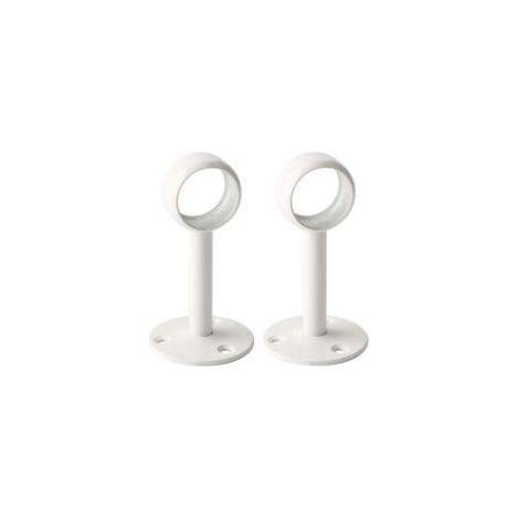 Soporte de techo para barra de cortina de 25 mm, soporte de acero inoxidable para cortinas, fijación para barras de cortina con un diámetro de 25 mm - Crezuo (1/4)