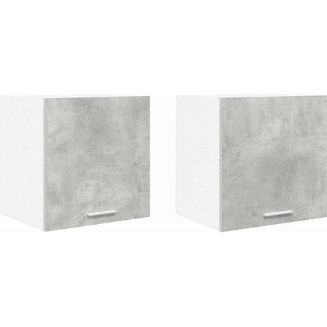 Maison Exclusive - Armadio pensile 2 pcs Grigio Cemento e Bianco 40 x 31 x 40 cm