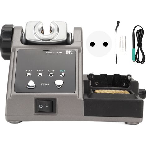 Station de soudage à température constante, support réglable pour fer à souder électrique, kit complet, tension universelle AC100V-240V, prise UE (1/5)