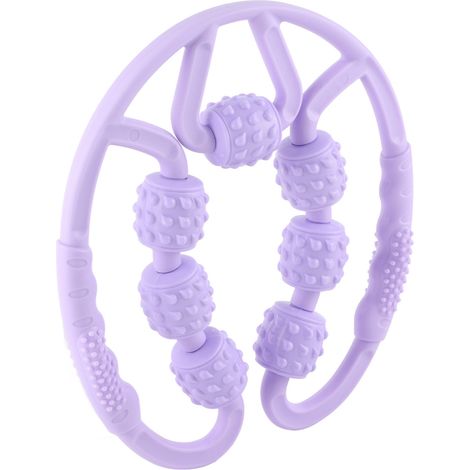 Rouleau de massage en forme de U pour points de déclenchement, rouleau de massage à 7 roues pour mollets, jambes et bras, soulage les douleurs musculaires (1/5)
