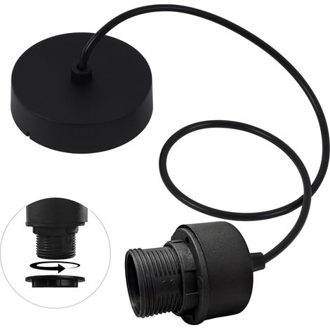 Cuerda plana 100 negra, tapa ancha 60 negra (1/5)