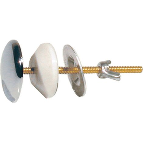 Cache-trou en laiton chromé 450 mm pour lavabo, bidet ou baignoire - Ram