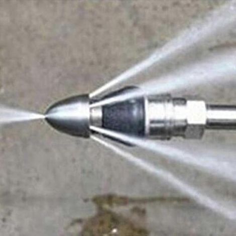 Buse haute pression à 6 jets pour le nettoyage des canalisations d'égout, dragage et lavage.