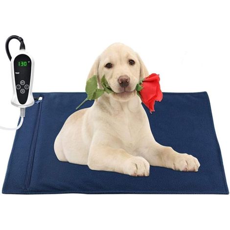 ZOLGINAH Coussin Chauffant pour Animaux de Compagnie, Grand Coussin Chauffant pour Chien et Chat de 22 x 18 Pouces Coussin Chauffant électrique pour Chiens et Chats Tapis Chauffant d'intérieur (22x18i (1/5)