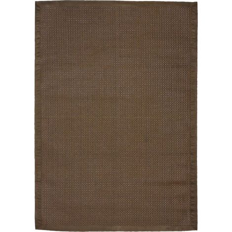 STRAW - Tapis tressé pour intérieur et extérieur marron 60x90