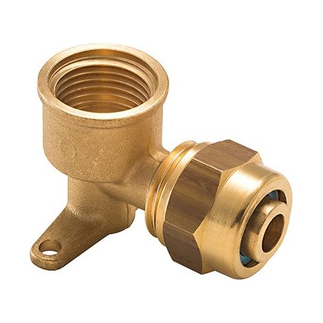Per à compression  coude applique ø16 - f 1/2 lien 1 pièce