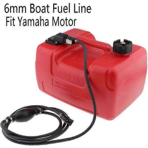 Tuyau d'alimentation en carburant de 300 cm pour bateau, raccord de 6 mm pour réservoir d'essence de moteur hors-bord, kit de raccords compatible avec les moteurs Yamaha. (1/4)