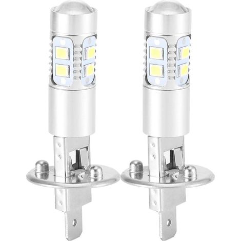 Bombilla LED H1 de 100 W, bombillas para faros delanteros, luces antiniebla, bombillas para faros delanteros de 360 grados, kit de 2 bombillas LED H1 de 100 W superblancas de 6000 K, bombillas LED H1  (1/5)