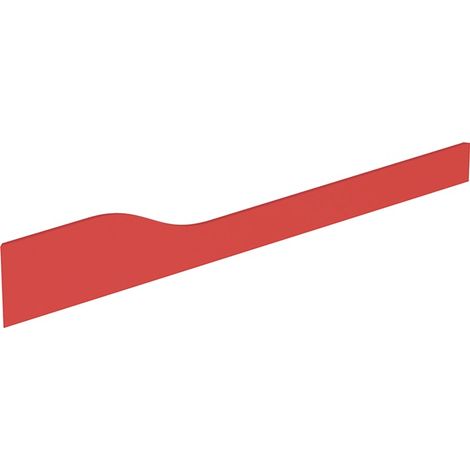 Habillage cache-siphon de façade Geberit Bambini, pour espace sanitaire ludique pour quatre robinetteries de lavabo, lavabo le plus bas à droite: Varicor rouge no. 227