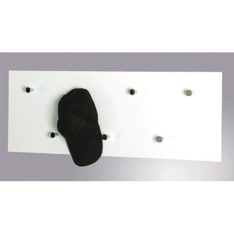 Vestiaire mural design moderne blanc Callum (1/4)