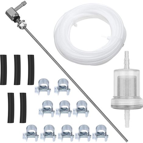 18 Pièces Kit de Tuyau de Chauffage Carburant pour Webasto/Eberspacher 4 m de Tuyau Extracteur de Réservoir Inclus (1/5)