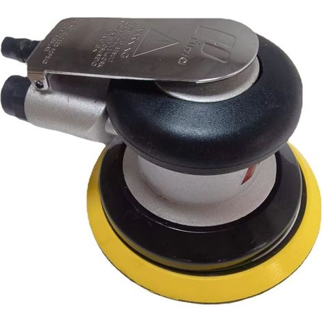 Professioneller einteiliger pneumatischer Exzenterschleifer, leistungsstarker pneumatischer Mini-Polierer mit Doppelfunktion, 9500 U/min (125 mm) (1/4)