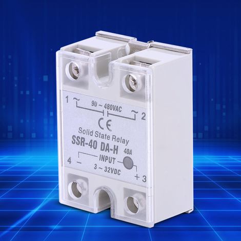 Relais statique DC/AC SSR avec interrupteur sans contact, haute qualité, SSR-40A DA H 90-480 V CA (1/5)