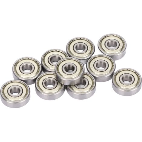Kugellager 626Z, 10 Stück, Doppelflansch, Stahl, 6x19x6 mm, abgedichtete Lager für Heimwerker- und mechanische Anwendungen (1/5)