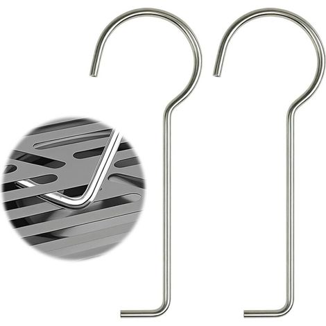 Bardusch-2 Pièces Clés de Vidange en Acier Inoxydable, Vidange Levage Crochet pour Caniveau de Douche, Crochets de Nettoyage pour Canalisations d'évier de Cuisine (1/4)