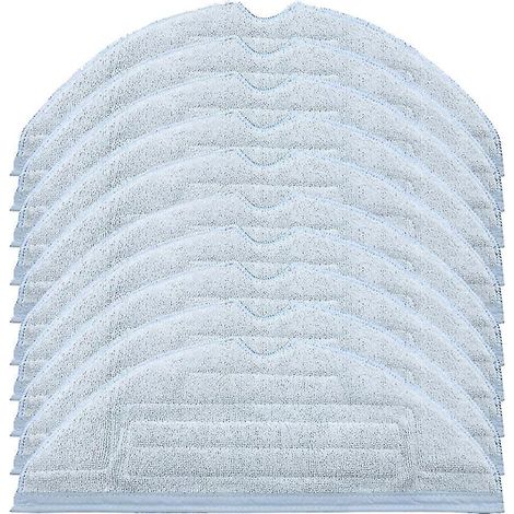 10er-Pack Wischmopp-Pads für Roborock T7s, T7s Plus und S7, wiederverwendbare Bodentücher