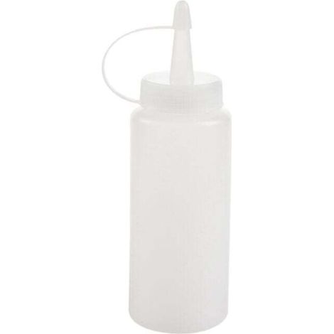 Flacon Souple Distributeur de Condiments Sauce Ketchup Moutarde Plastique Transparent 6Oz