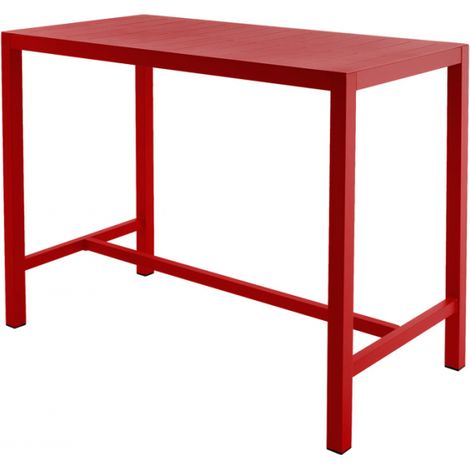 Table de bar essenciel green Inari piment 140x70x103 cm (1/4)