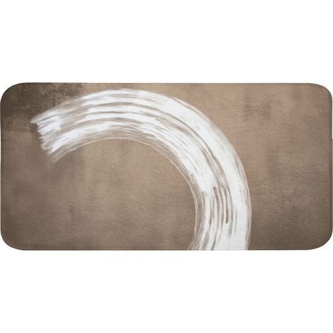 TAPPETINO DA BAGNO Vernice - Marrone - Japandi 120x60 cm