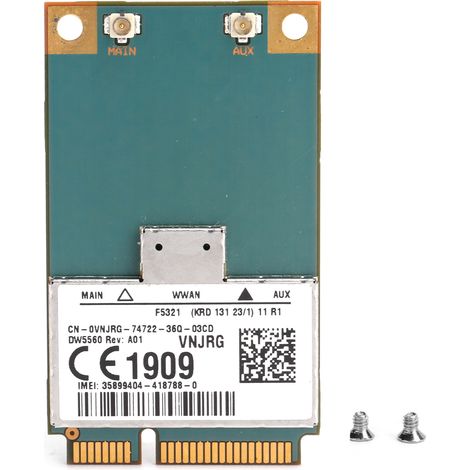 Carte réseau sans fil 3G/4G WWAN avec GPS et Wi-Fi pour PC portable Dell Latitude (1/5)
