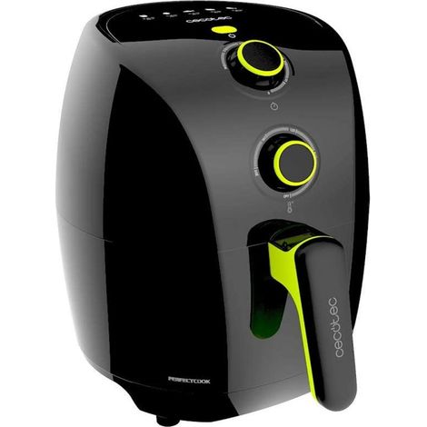 Freidora de aire rápida compacta Cecotec Cecofry, color negro (03039)