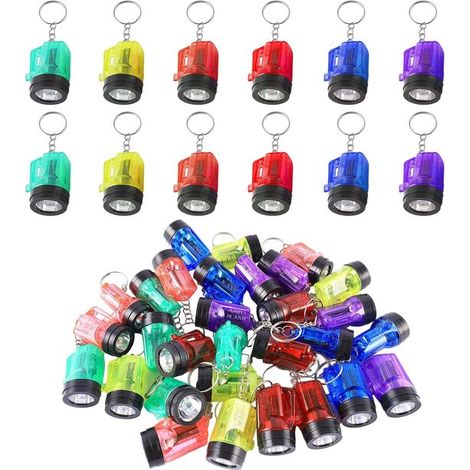 Mini-LED-Taschenlampen-Schlüsselanhänger für Outdoor-Aktivitäten und Kindergeburtstage – 30er-Packung