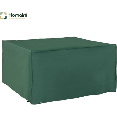 HOMAIRE Schutzhülle pour mobilier de jardin 600D-Oxford vert, imperméable et résistante aux UV