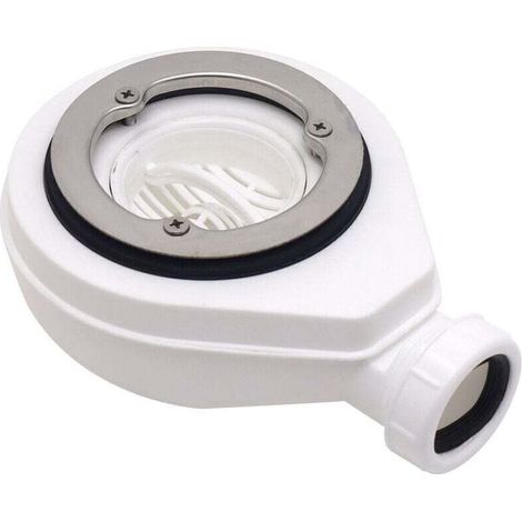 Bonde Douche Siphon Douche ABS Bonde de Douche Extra Plate ∅90 Bianco Receveurs Extra-Plats (1/4)
