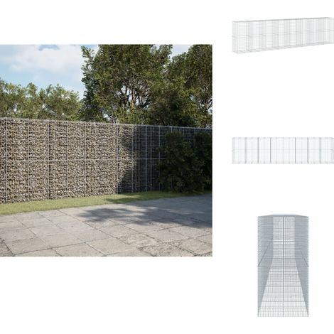 Panier gabion avec couvercle 800x100x200 cm fer galvanisé - Panier Gabion - Paniers Gabion - Mur En Gabion - Gabion (1/5)