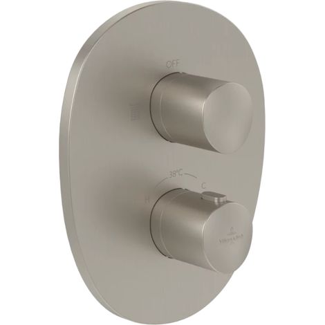 Mitigeur thermostatique encastré 2 voies VILLEROY ET BOCH Antao Brushed Nickel Matt (1/4)