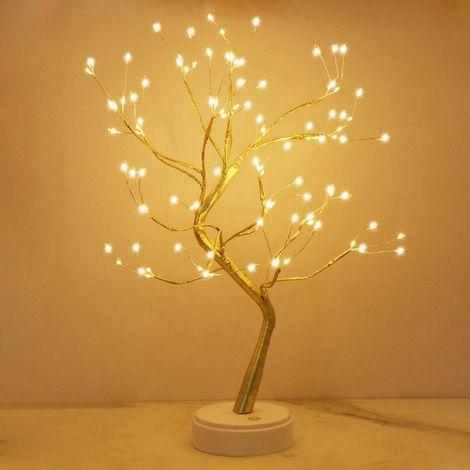 LED Tree Lights, Warm White Light Up Tree, Adjustable Branches 108 LEDs Tree Lamp for Wedding Party Decorations, USB/Battery Powered (1/5)