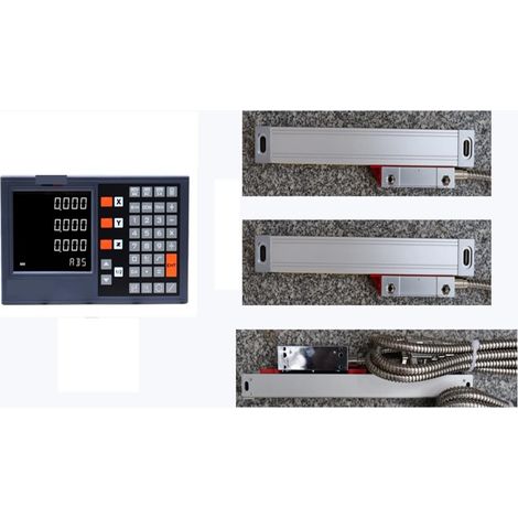 Échelle linéaire numérique Dro 2 axes 3 axes 2023 Kit de lecture numérique YH200-2 YH200-3 ensemble codeur linéaire échelle linéaire 5U 5V TTL for Machines WM180V pour la machine de tour de fraisage d (1/5)