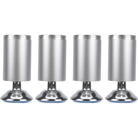 Pieds de meuble réglables en aluminium Unomor 12 cm lot de 4 (1/5)