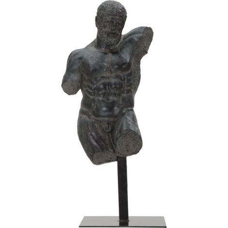 Scultura Museum Man busto maschile in resina effetto pietra (1/5)