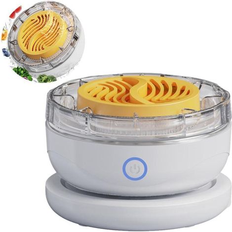 Lave-légumes et fruits électrique, minuterie, ion hydroxyle, USB sans fil, 3 min, baignoire (1/5)