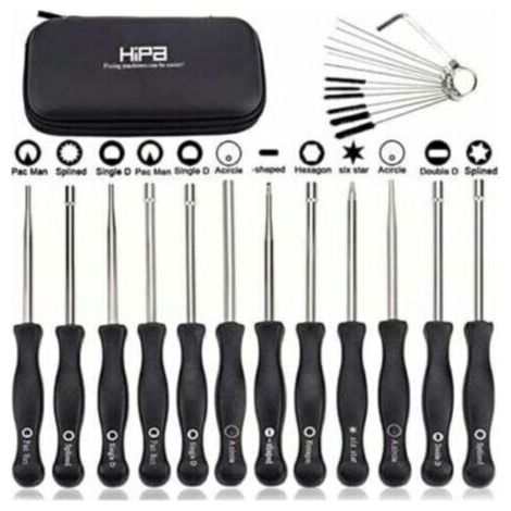 Ensemble de 12 outils de réglage de carburateur et tournevis de réglage pour moteur à 2 temps, pour débroussailleuses, tronçonneuses Poulan, Husqvarna, STHIL, Echo...DEBUNS