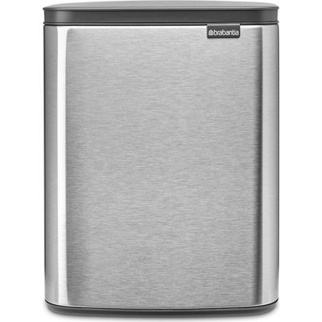 Brabantia Bo Contenitore per Raccolta Differenziata Acciaio Opaco 12 Litri