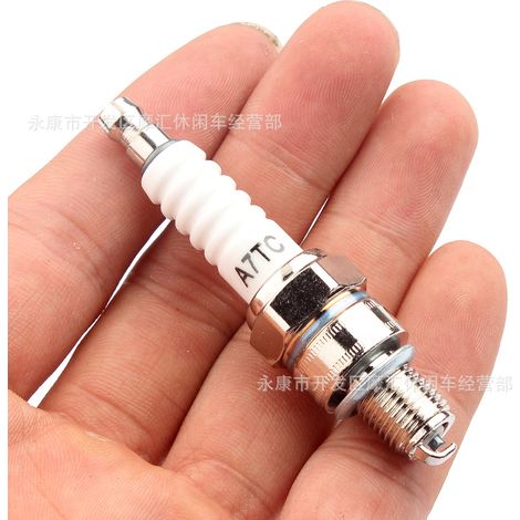 Off-road motorcycle/ATV (four-wheeled beach buggy) accessories GY6 50-110/150CC white A7TC spark plugs/ignition tips (1/4)