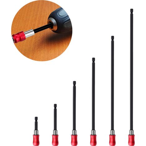 Rallonge pour embout de tournevis, tige de connexion pour douille, rallonge magnétique hexagonale pour clé à douille de 6,35 mm (1/5)